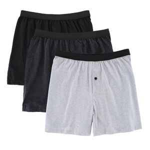Knocker Men's Big & Tall Cotton Knit Boxers (3 Pack)